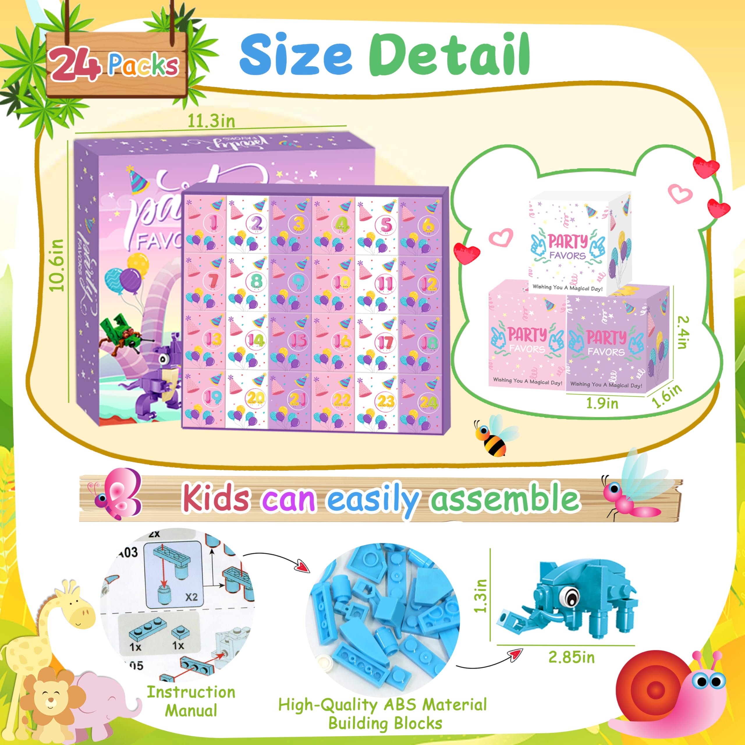 Ciesa building blocks elephant provides durable, repeatable builds for classroom rewards.
