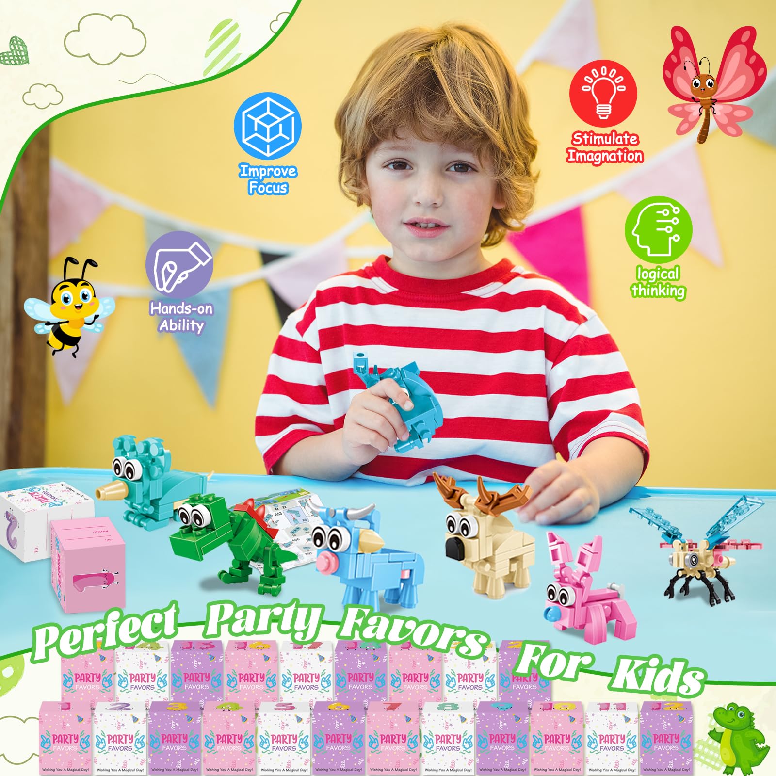 Ciesa building blocks rabbit inspires collaboration and hands-on learning for kids.
