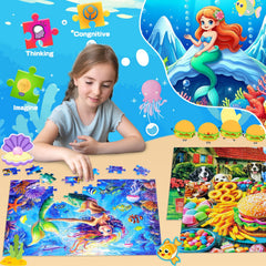 Ciesa snack art puzzle: engaging 100-piece design fosters patience and concentration