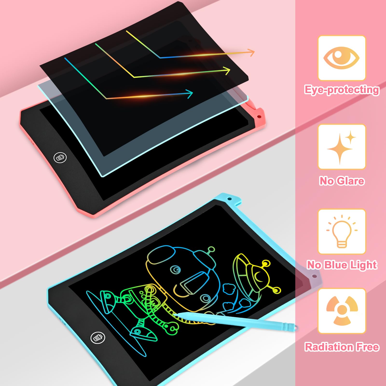 Cimetech pressure-sensitive surface lets kids vary line thickness with the stylus.