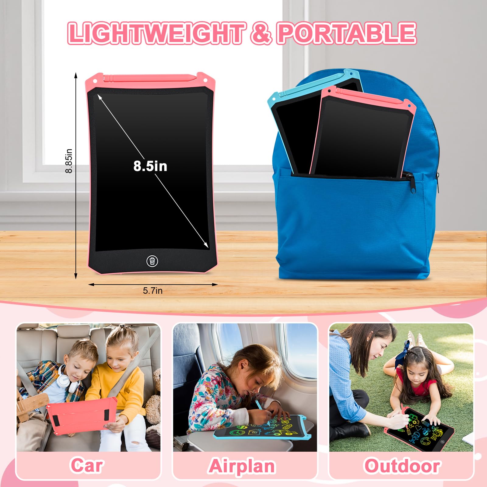 Cimetech travel-friendly kid toy, ideal for car trips and flights.
