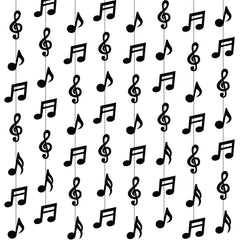 Cindeer 8-pcs music notes garland for festive party backdrops