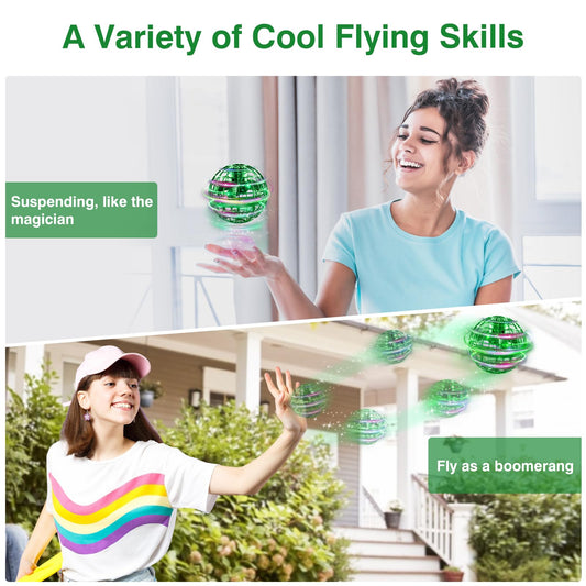 Ciniffo Flying Orb Ball 2025 in flight mode demonstrates boomerang-style return for fun