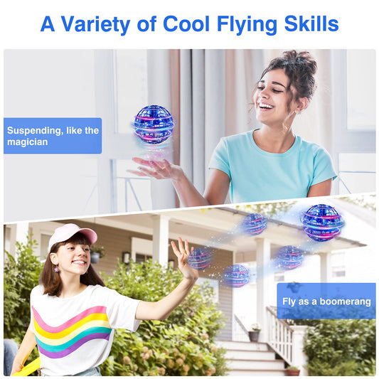 Ciniffo Flying Orb Ball Toy boomerang-return in action for playtime.