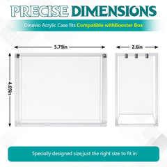 Cinnvoice acrylic display case top view with clear visibility for easy viewing