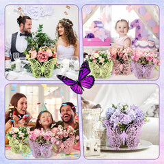 Cinnvoice wooden butterfly centerpiece decor accent great for party ambiance