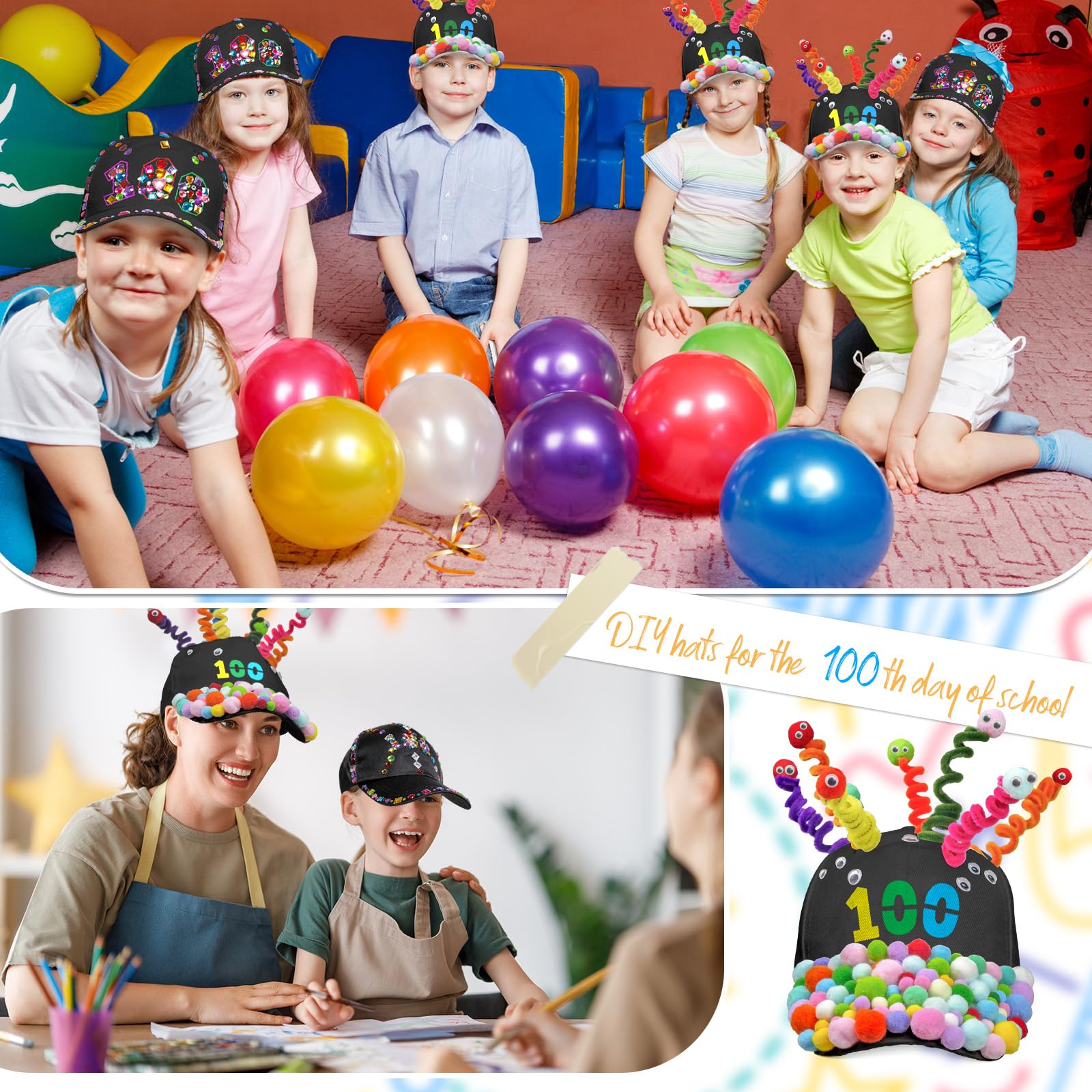 Cinrobiye adhesive tape helps secure decorations on craft hats