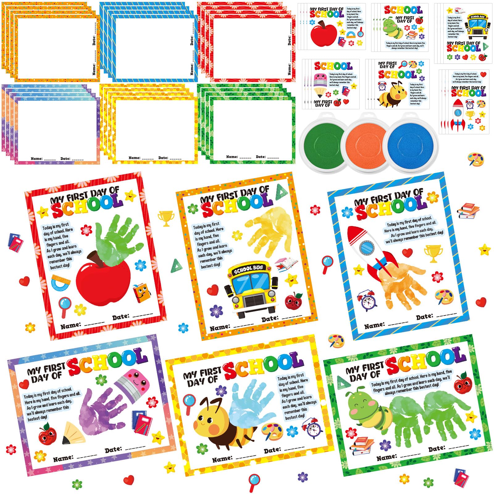 Cinrobiye 24-sets back-to-school craft kit with vibrant materials for classroom activities.