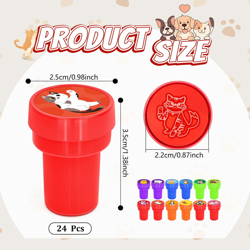 Cinrobiye cat stampers with 12 unique designs for quick, mess-free crafts