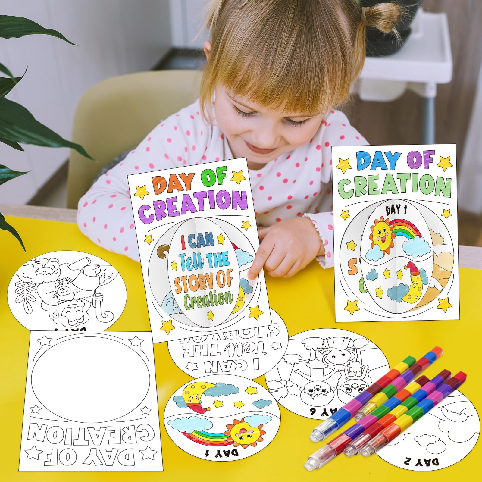 Cinrobiye Christian craft supplies pack for classroom and home use.