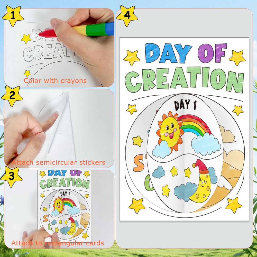 Cinrobiye eight-color crayon set for colorful Bible art projects.