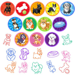 Cinrobiye dog design stampers offer bright colors and immediate use.