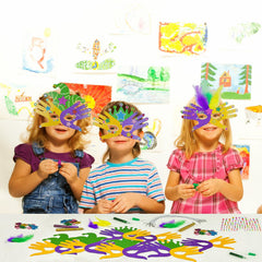 Cinrobiye gold star stickers package offers shiny embellishments for mini masquerade looks