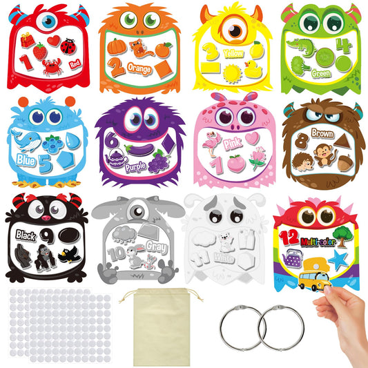 Cinrobiye monster board colors: vibrant colors to support color recognition during play