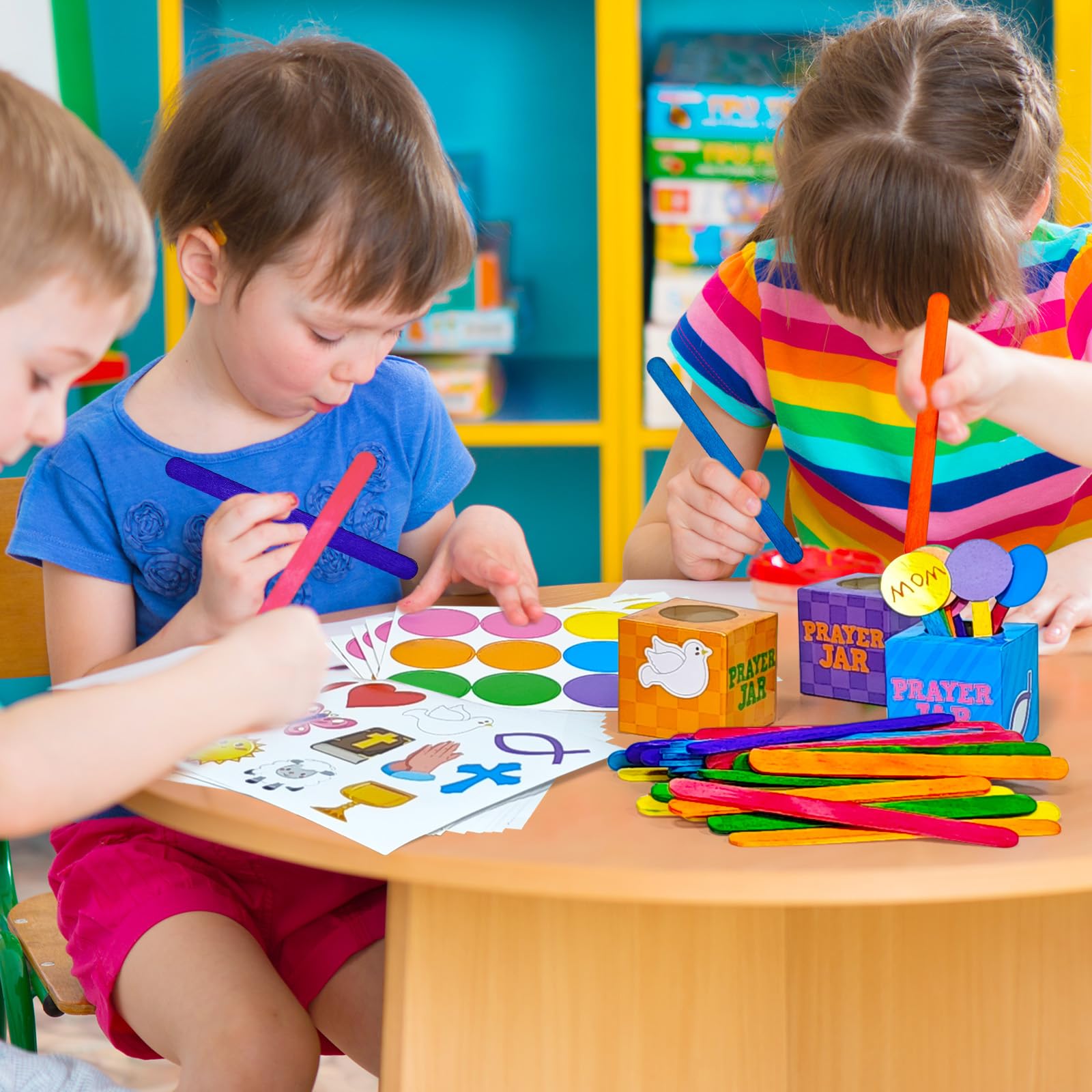 Cinrobiye colorful popsicle sticks for durable, vibrant boxes.