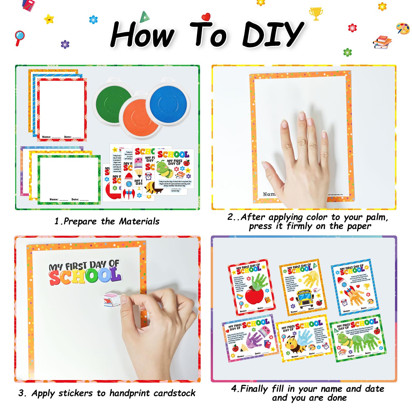Cinrobiye school-themed stickers add color to projects and cards.