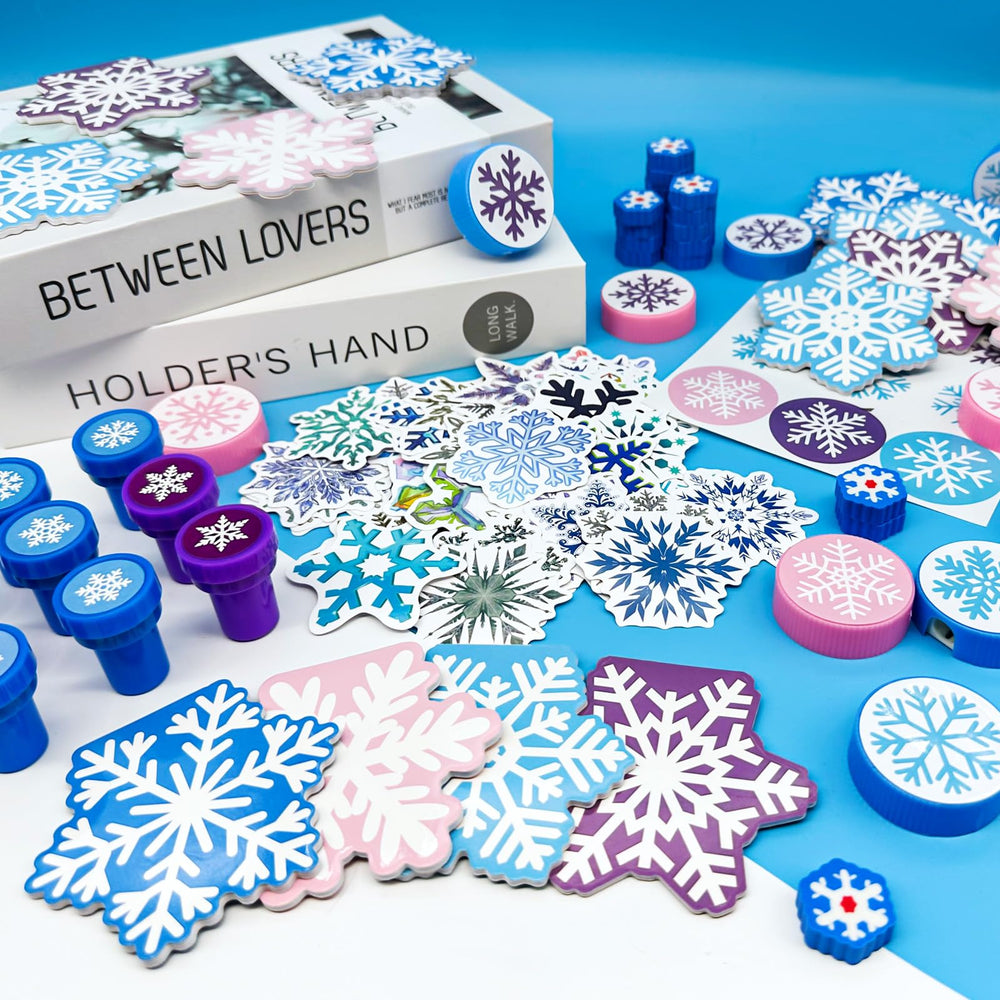 Cinrobiye snowflake stamps perfect for classroom rewards