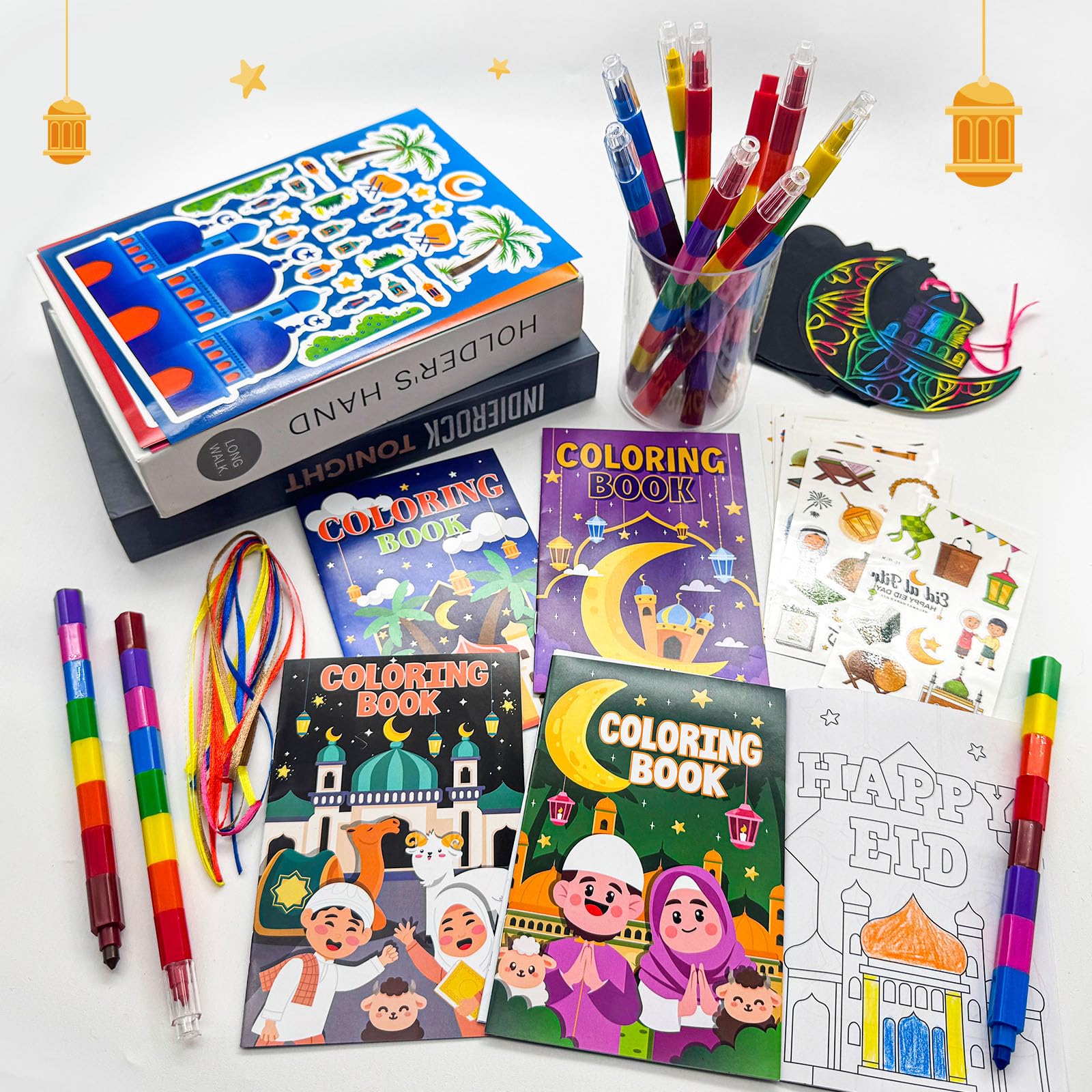 Stackable Crayons by Cinrobiye with 8 colors for mix-and-match art.