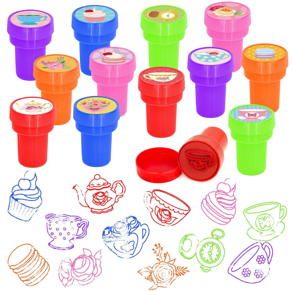 Cinrobiye Tea Stamper floral teapot design ideal for DIY crafts and party favors.