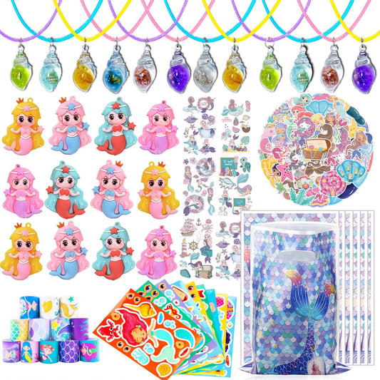 CIRDOTSH Mermaid pendant necklace set for party favors and keepsakes