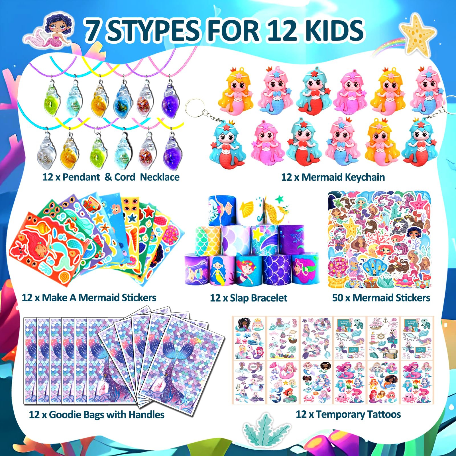 CIRDOTSH Mermaid slap bracelets add color and excitement to celebrations