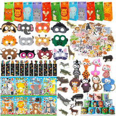 CIRDOTSH safari animal felt mask for kids' party play and photo moments.