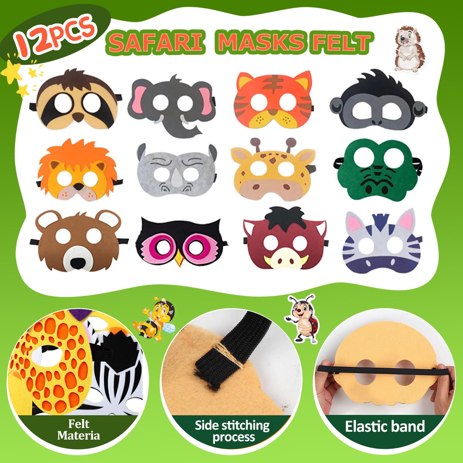 CIRDOTSH safari animal keychains serve as durable keepsakes and party favors.