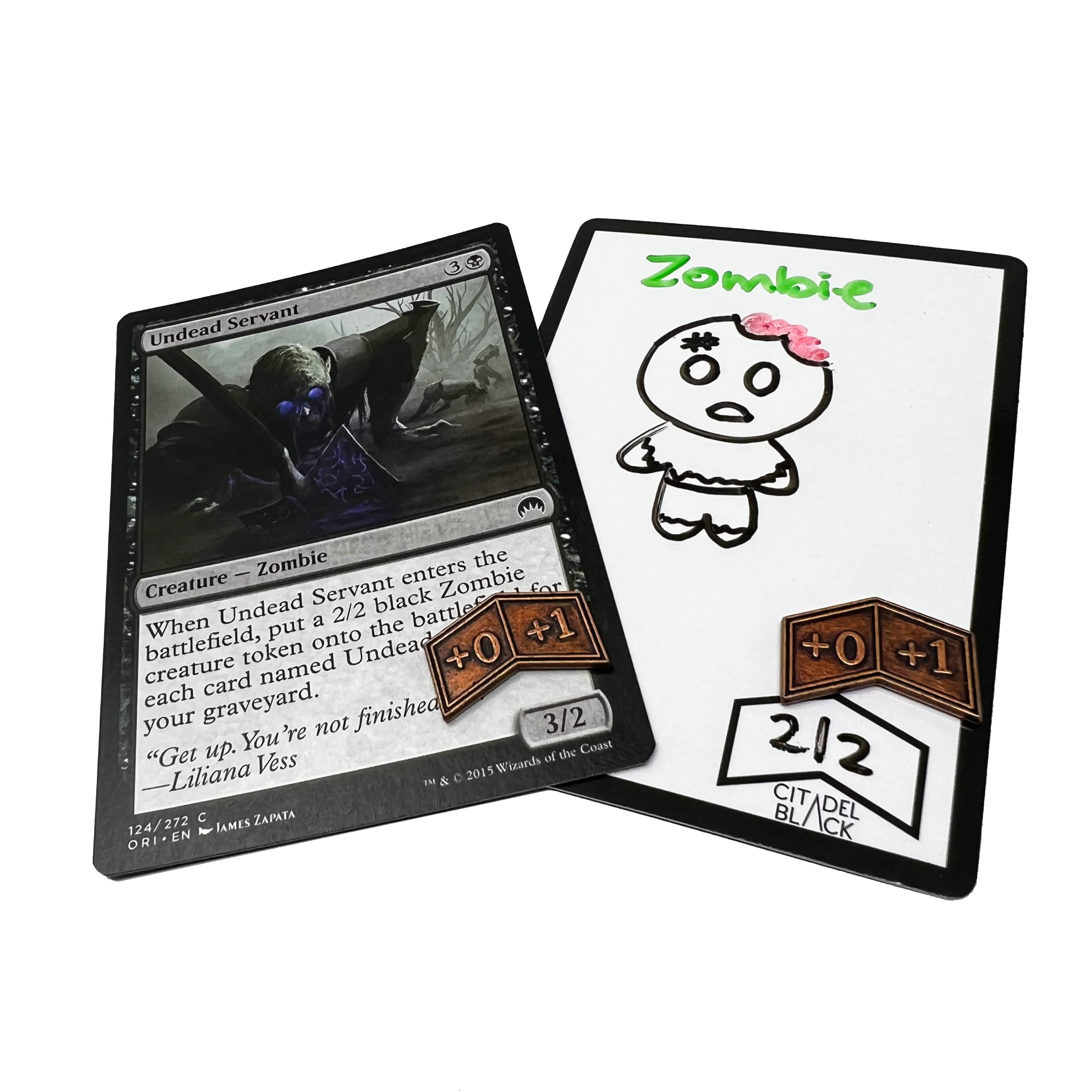 Citadel Black cloth erasers included for quick cleanups during play.