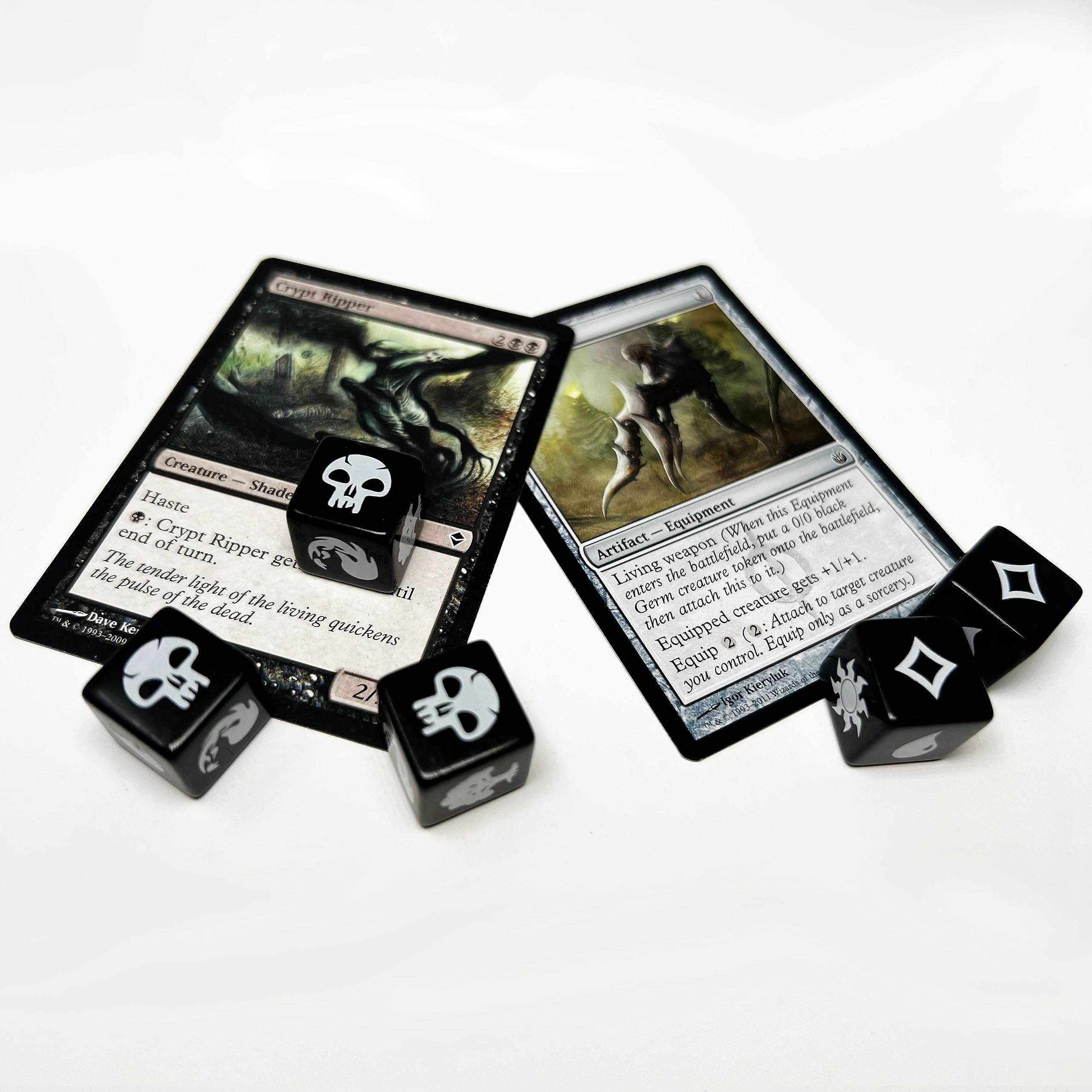 Citadel Black mana dice roll in action to help quick deck decisions in MTG.