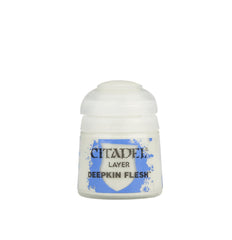 Citadel Layer Deepkin Flesh paint pot for precise layering and smooth shading.