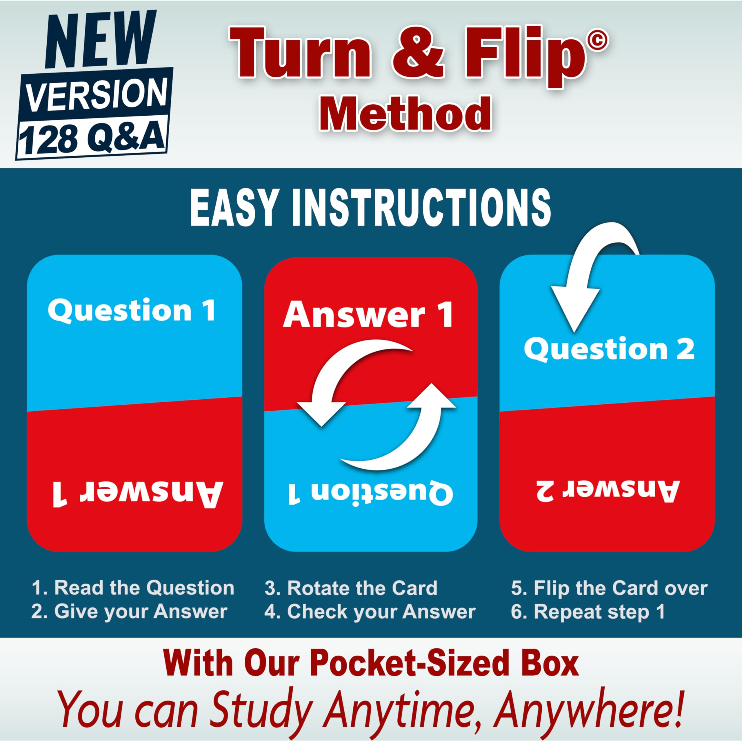 CitizenshipFlashcards.US lightweight design for study anywhere