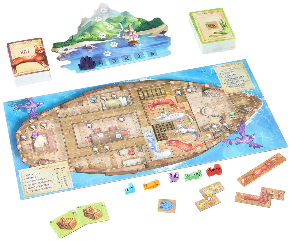 City of Games Isle of Cats polyomino placements show pieces fitting on a boat