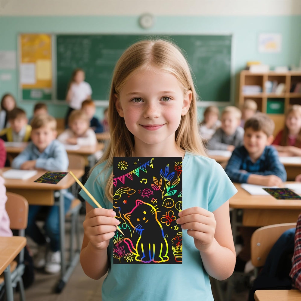 Cityrosy bamboo stylus pens glide smoothly for precise scratch art