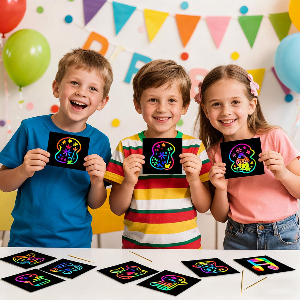 Cityrosy party craft scratch art creates engaging activities.