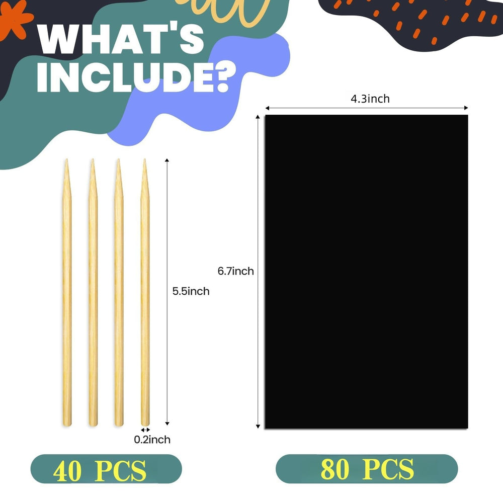 Cityrosy scratch art sheets reveal rainbow patterns to inspire creativity