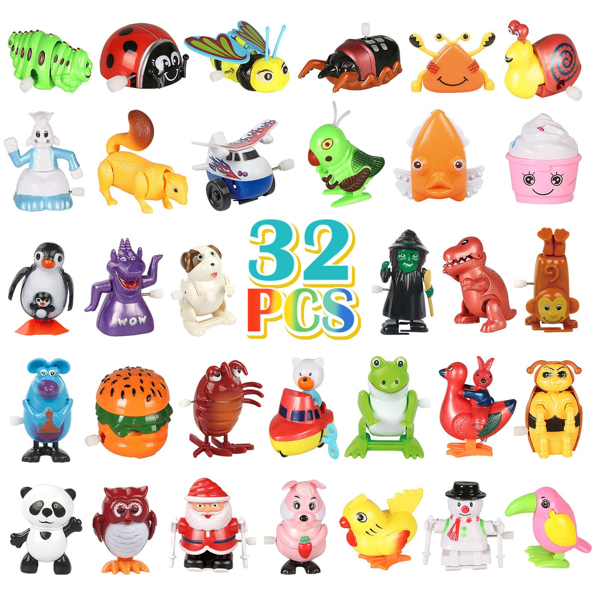 CIUGEO wind-up toy with flipping frog for tactile play and imagination