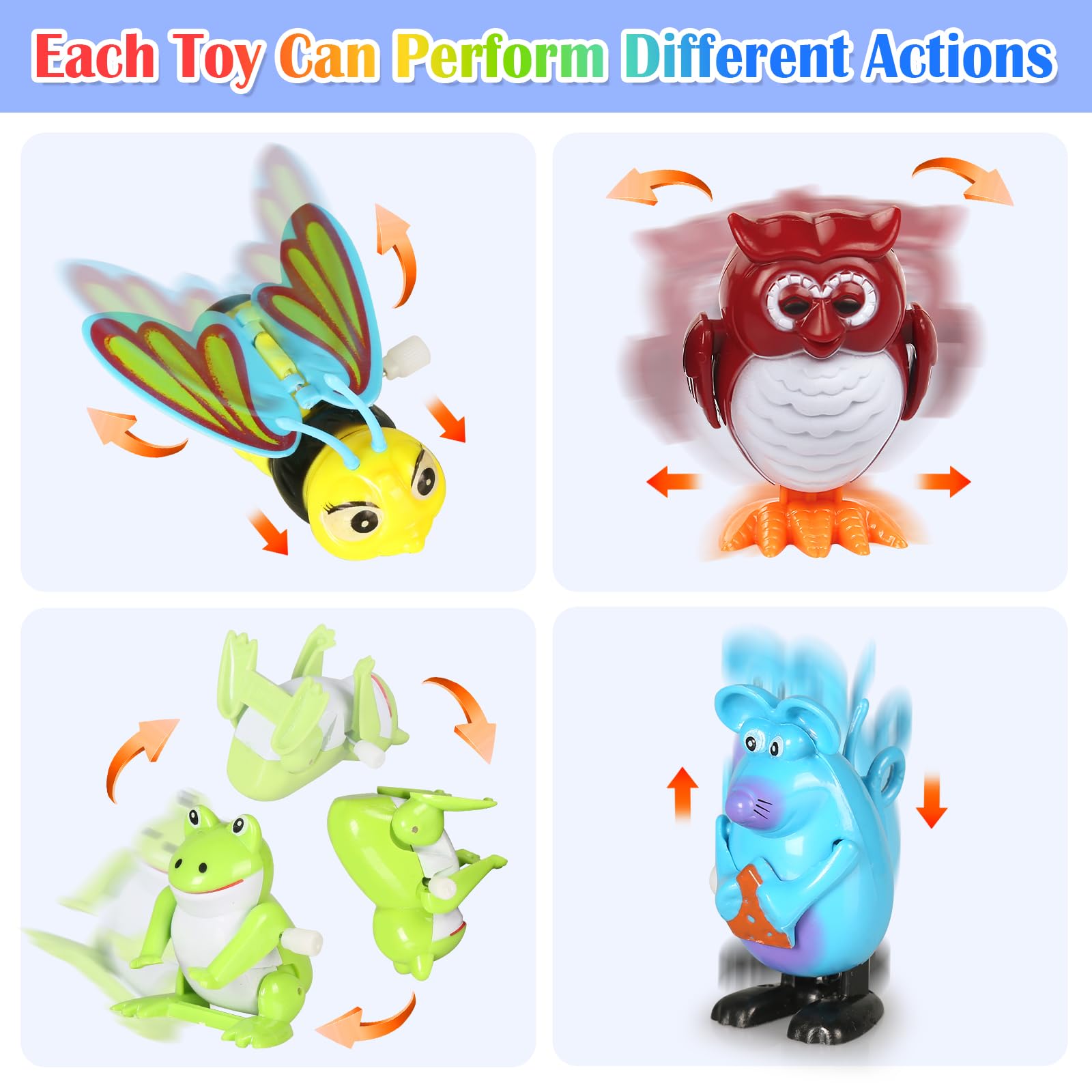 CIUGEO wind-up owl offering steady motion for classroom and home
