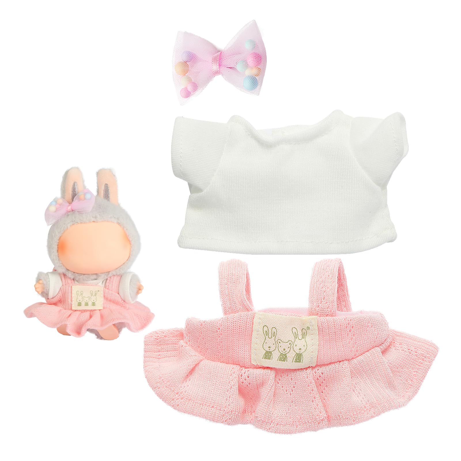Ciunura Labubu pink skirt set highlights vibrant style and quick dressing