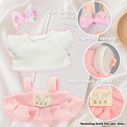 Ciunura Labubu white top and bow emphasize soft textures and easy wear