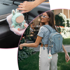 Ciunura doll seat desktop-stand converts car decor into home or office display