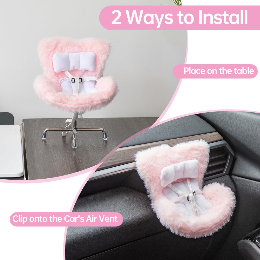 Ciunura doll seat plush-cushion close-up highlighting cozy fit for small collectibles
