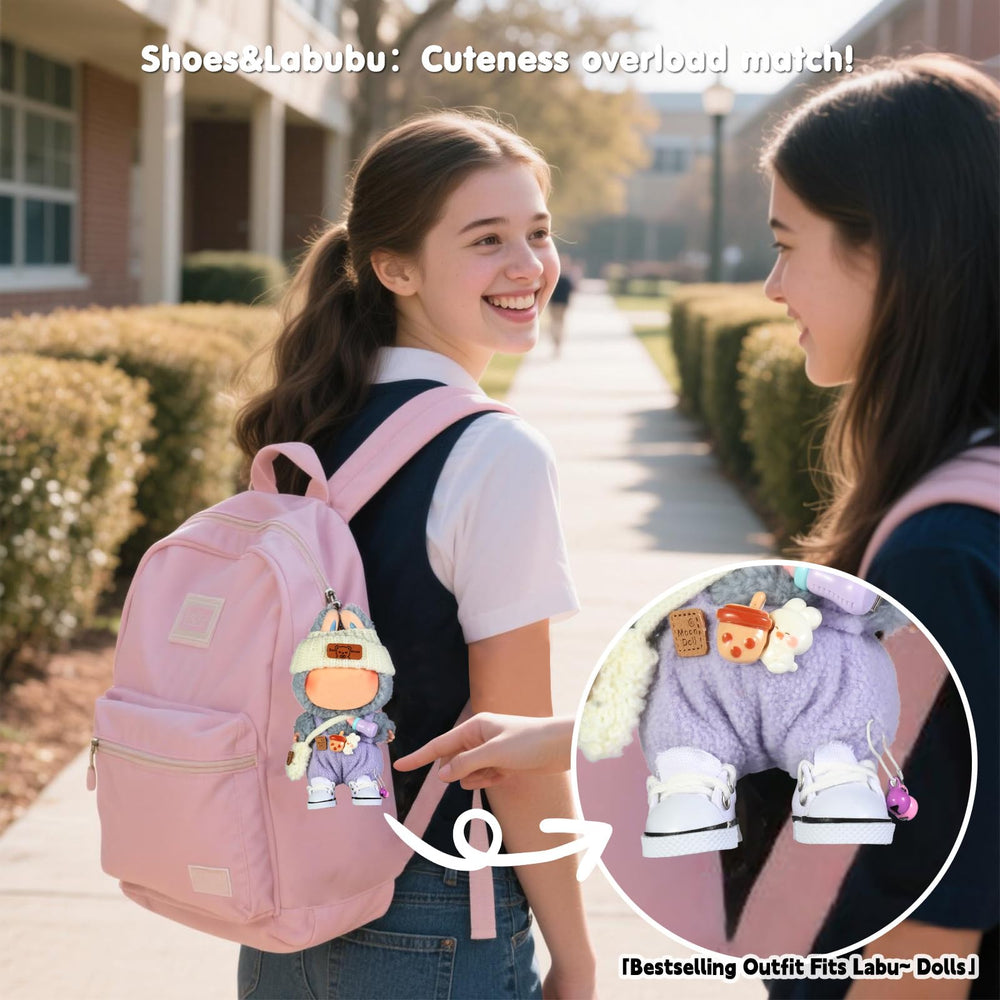 Ciunura Lububu doll shoes outdoors-ready for playtime with Bububaby figures