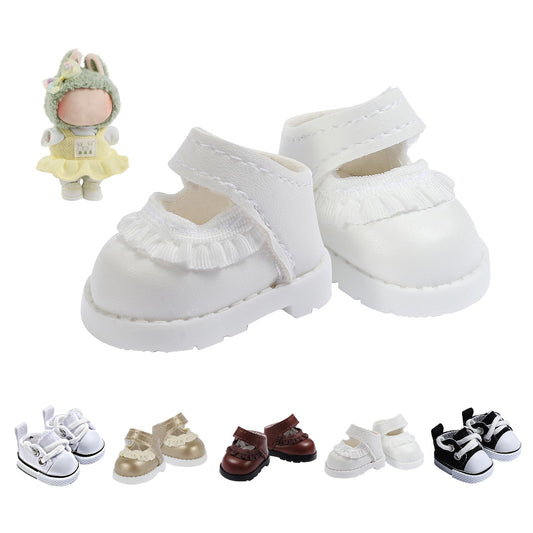 Ciunura premium Lububu shoes, 15cm, white leather, snug fit.