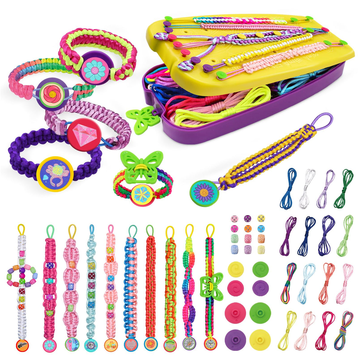 Civan friendship bracelet kit packaging shows tidy storage and gifting appeal.