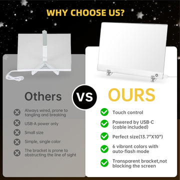 Civan LED board shown as a cozy night light in a room.