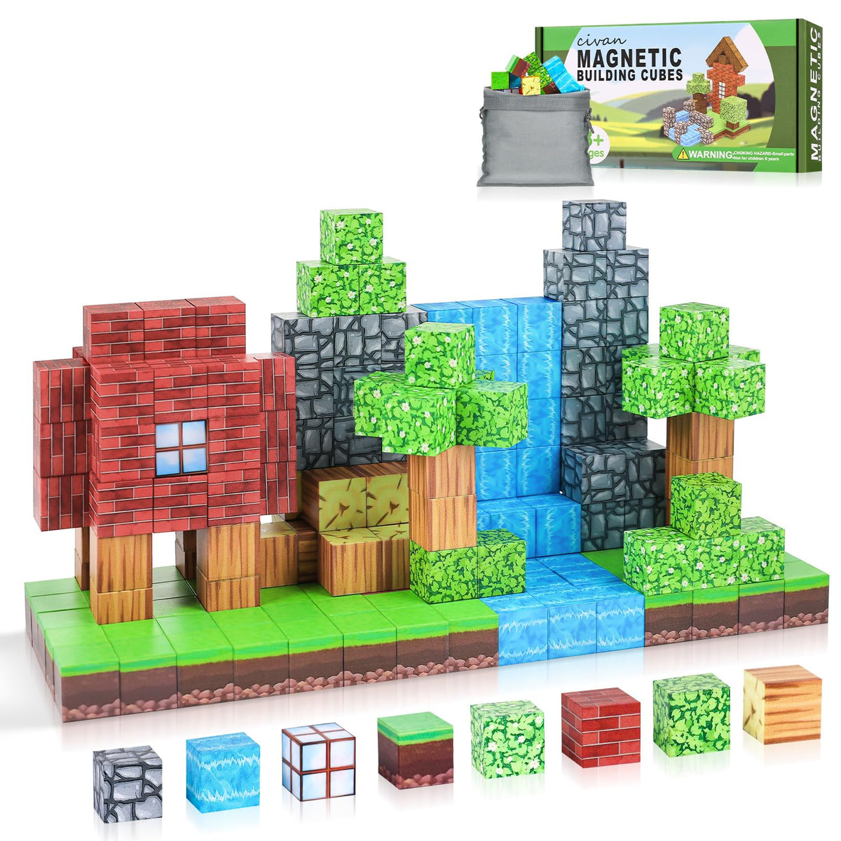 Civan Magnetic Blocks create an adventurous building scene that sparks imaginative play