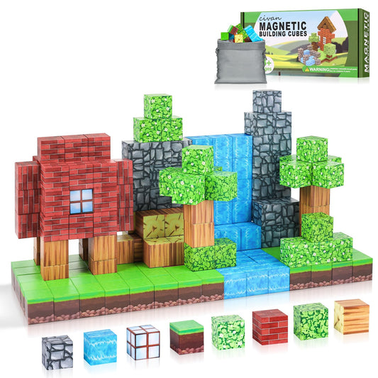 Civan Magnetic Blocks create an adventurous building scene that sparks imaginative play