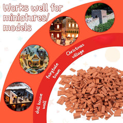 Civaner 1-35-scale dollhouse bricks for precise model building and detailed scenes.