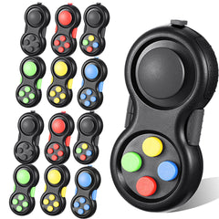 Civaner 12-pcs fidget pad set in vibrant colors for sensory play