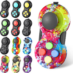 Civaner 12-pcs fidget pad pack in mixed colors for portable calm and focus
